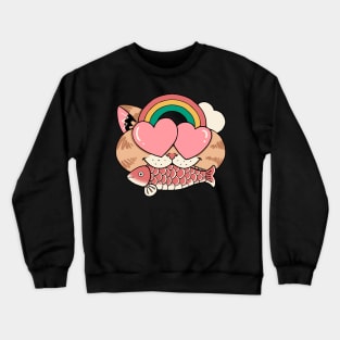 whimsical whiskers Description Crewneck Sweatshirt